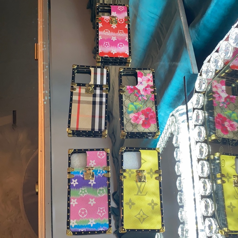 iPhone 12 max cases gold trim multiple designs